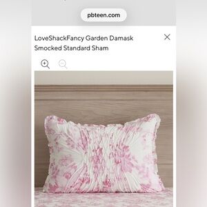 LoveShackFancy Garden Damask Standard Smocked Shams (2)